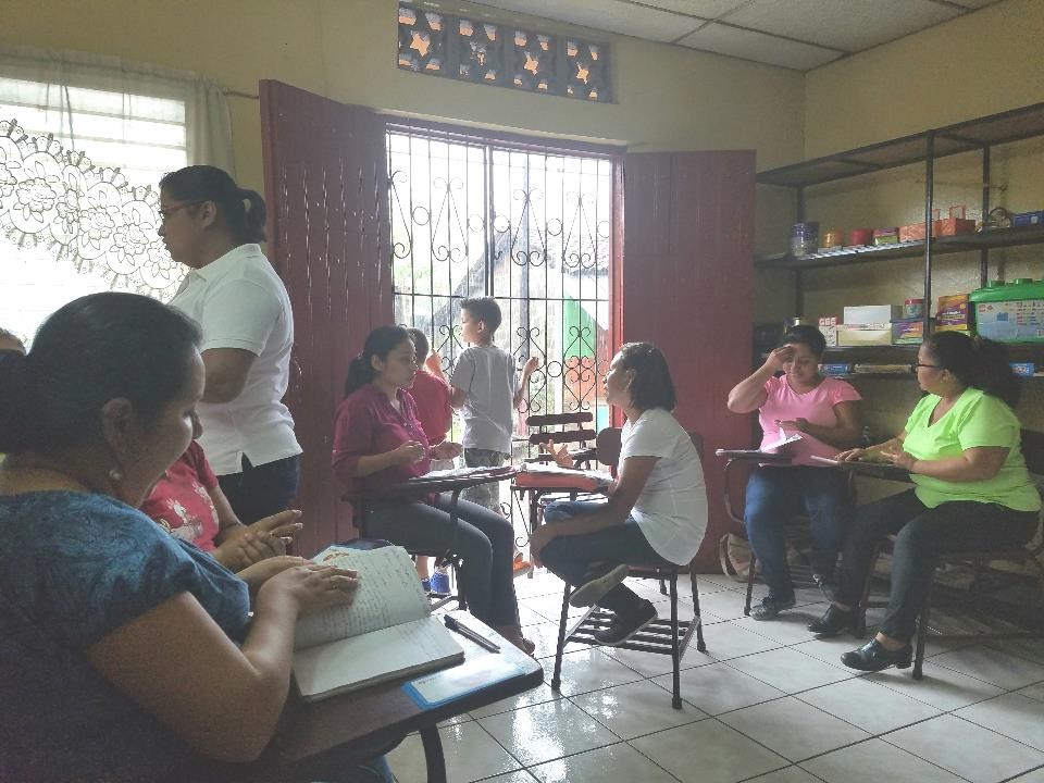 Parents attending Sign Language class on Saturday.